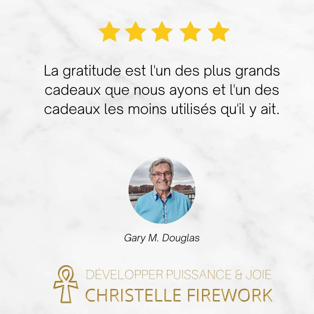 La gratitude est l'un des plus grands cadeaux que nous ayons et l'un des cadeaux les moins utilisés qu'il y ait.