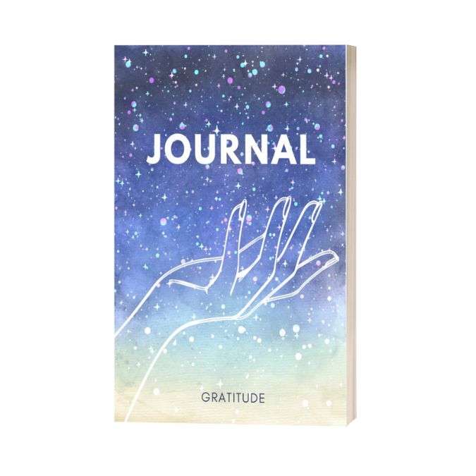 Journal de gratitude 120 pages lignée A5 - Cahier de gratitude Stellar